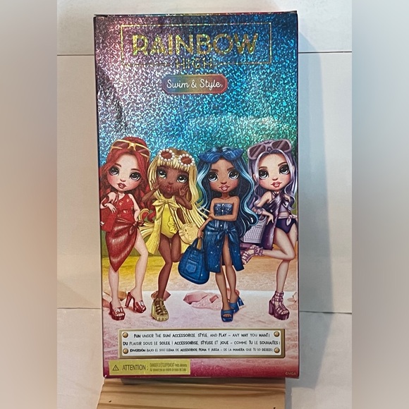 PICK 2/$20.00 Rainbow Swim & Style Doll - Yellow and Gold - Picture 2 of 2